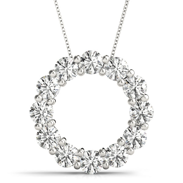 Celandine Circle Diamond Pendant