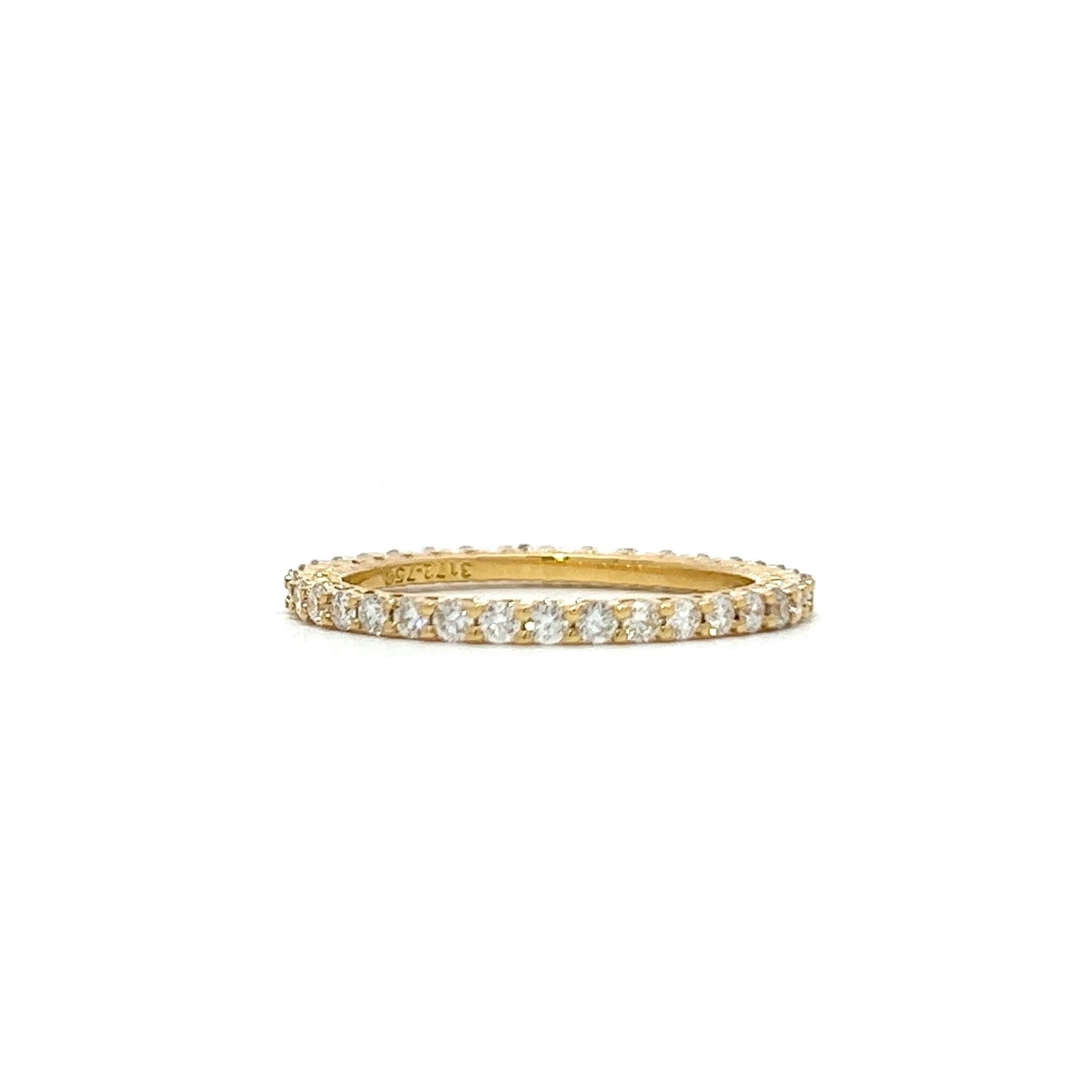 Yellow gold 18K eternity ring