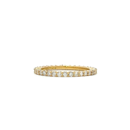 Yellow gold 18K eternity ring