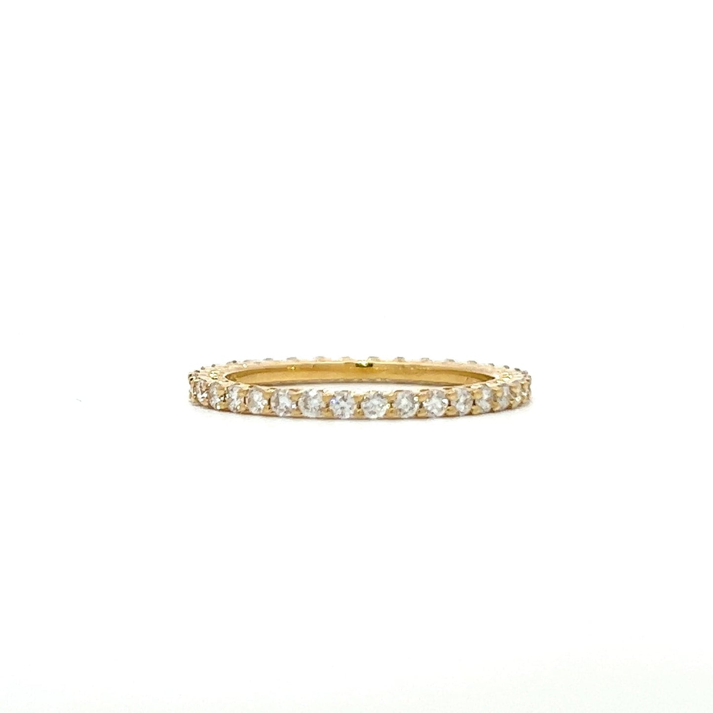 Yellow gold 18K eternity ring