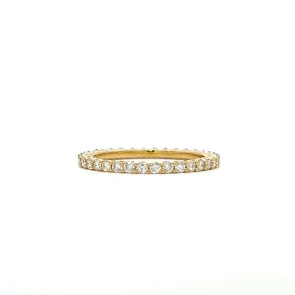 Yellow gold 18K eternity ring