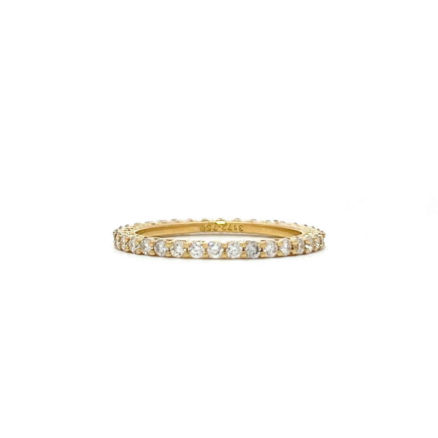 Yellow gold 18K eternity ring