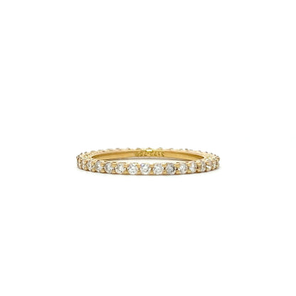 Yellow gold 18K eternity ring