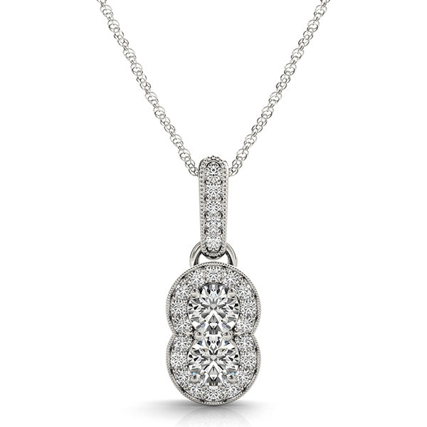 Avelina Two-stone Diamond Pendant