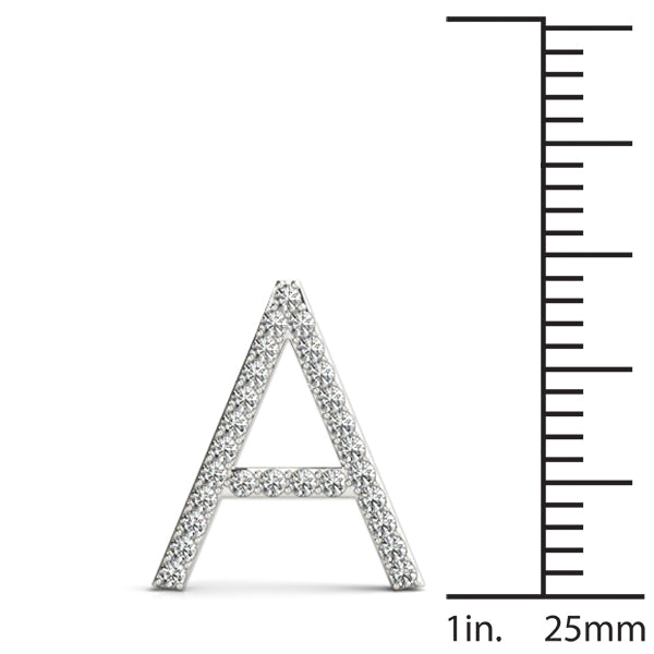 Solene Letter A Diamond Pendant