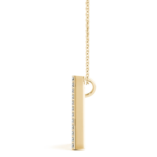 Solene Letter A Diamond Pendant