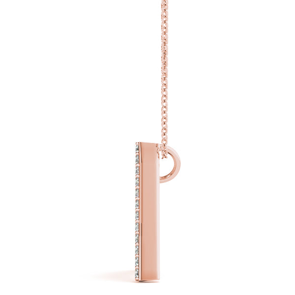 Solene Letter A Diamond Pendant