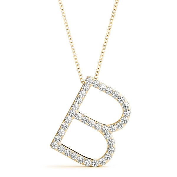Ilona Letter B Diamond Pendant