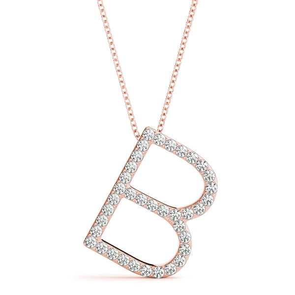 Ilona Letter B Diamond Pendant