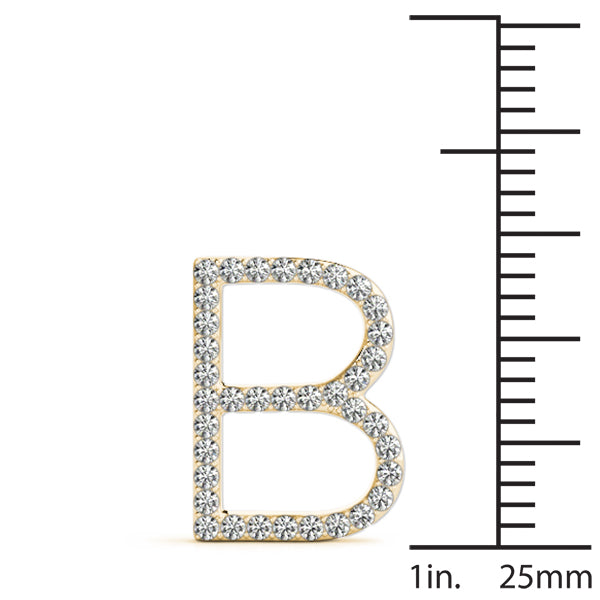 Ilona Letter B Diamond Pendant