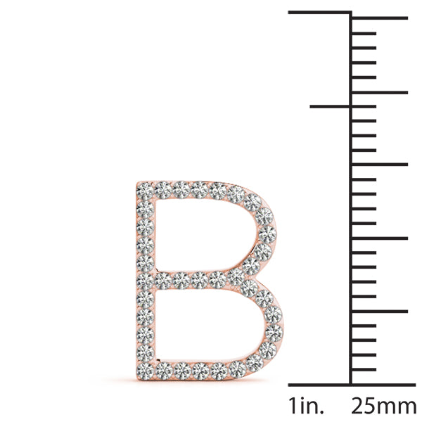 Ilona Letter B Diamond Pendant