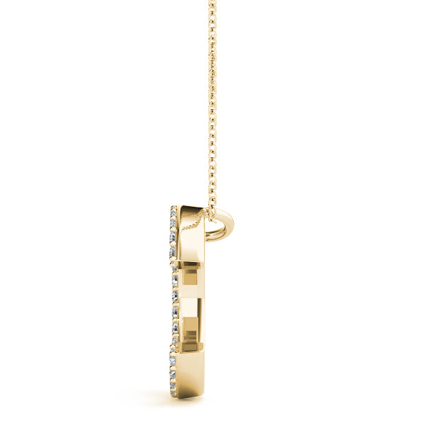 Suzanne Letter C Diamond Pendant