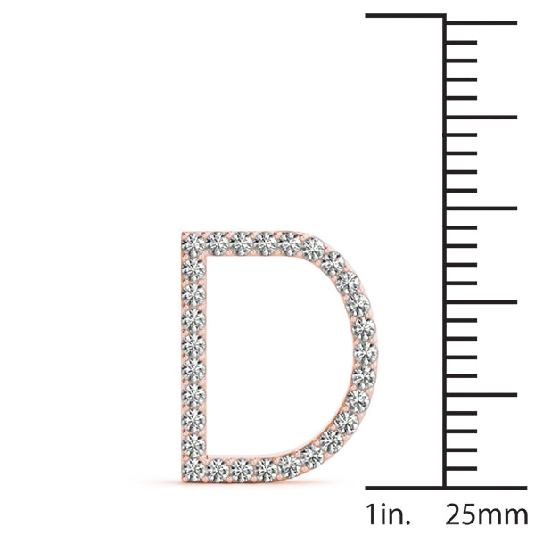 Ione Letter D Diamond Pendant