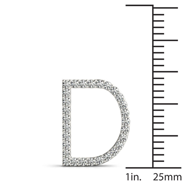 Ione Letter D Diamond Pendant