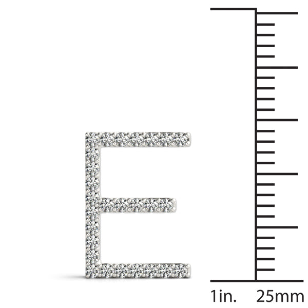 Isolde Letter E Diamond Pendant
