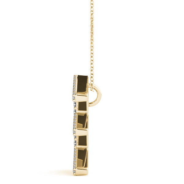 Isolde Letter E Diamond Pendant