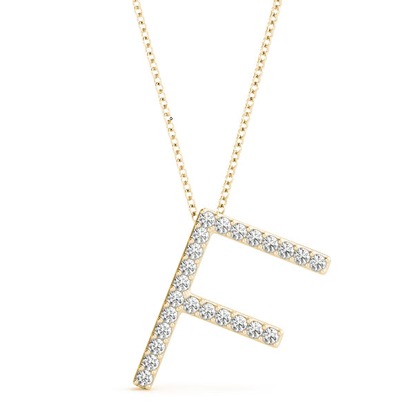 Jessamine Letter F Diamond Pendant