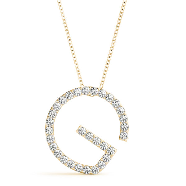 Jessamy Letter G Diamond Pendant