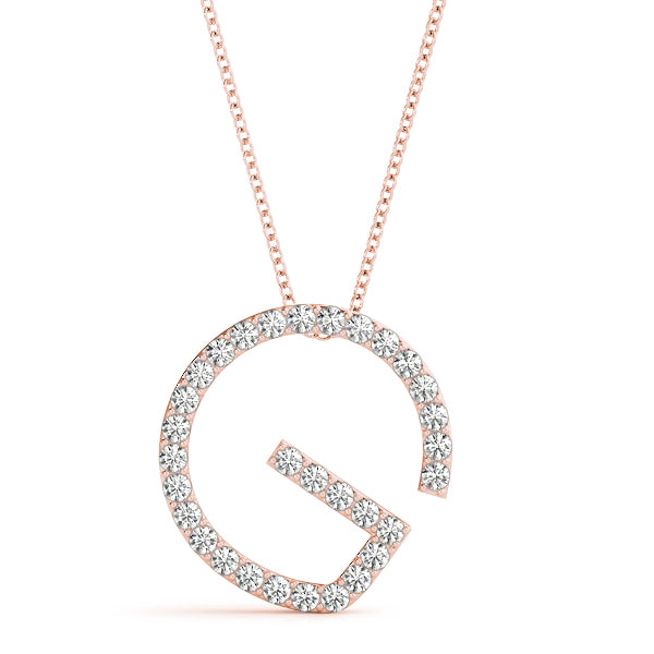 Jessamy Letter G Diamond Pendant