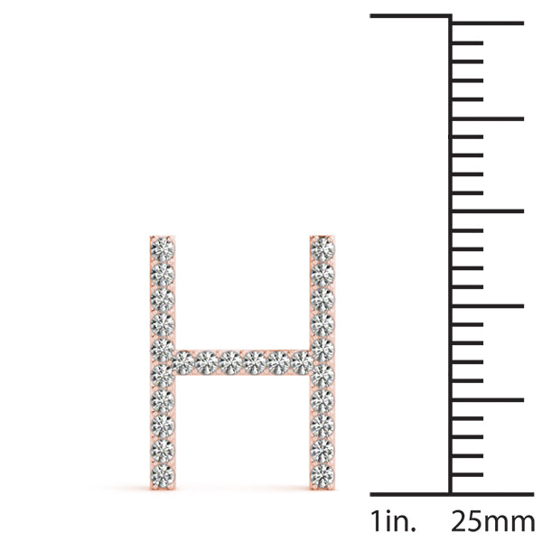 Kalista Letter H Diamond Pendant