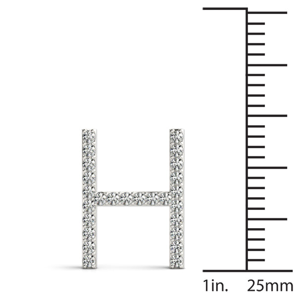 Kalista Letter H Diamond Pendant