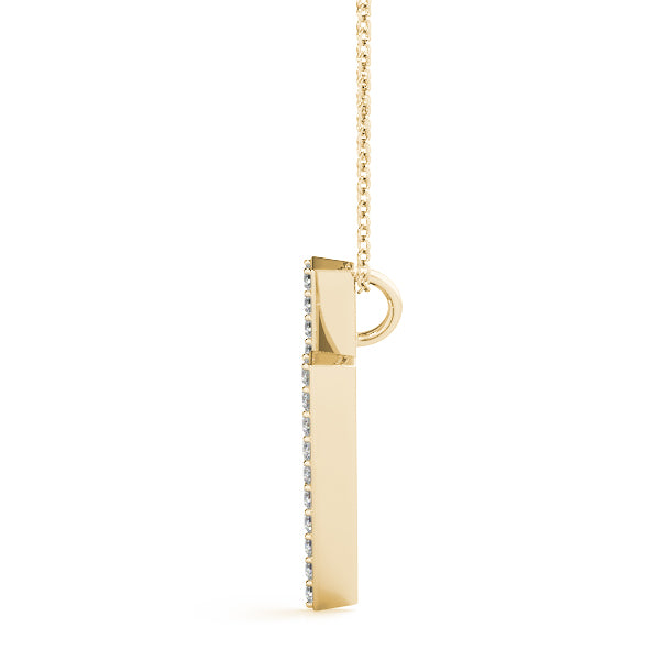 Kalista Letter H Diamond Pendant