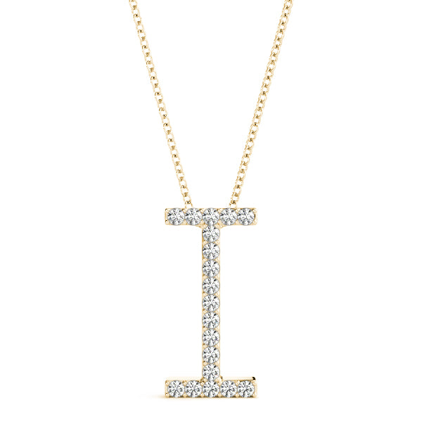 Kerensa Letter I Diamond Pendant