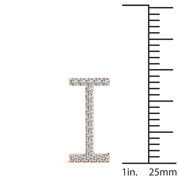 Kerensa Letter I Diamond Pendant