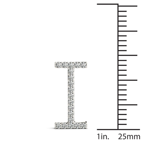 Kerensa Letter I Diamond Pendant