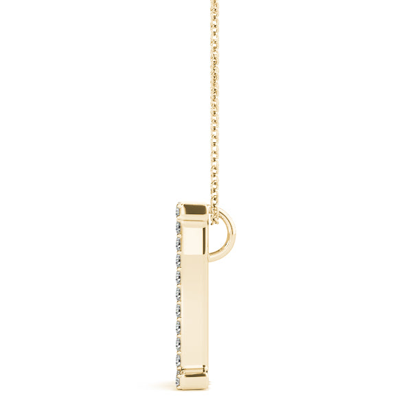 Kerensa Letter I Diamond Pendant