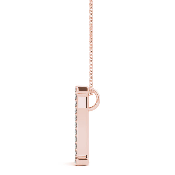 Kerensa Letter I Diamond Pendant