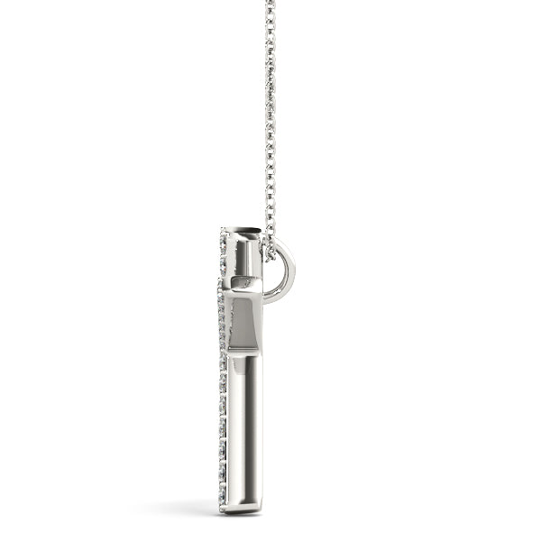 Yasmine Letter K Diamond Pendant