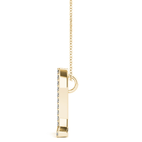 Leocadia Letter L Diamond Pendant