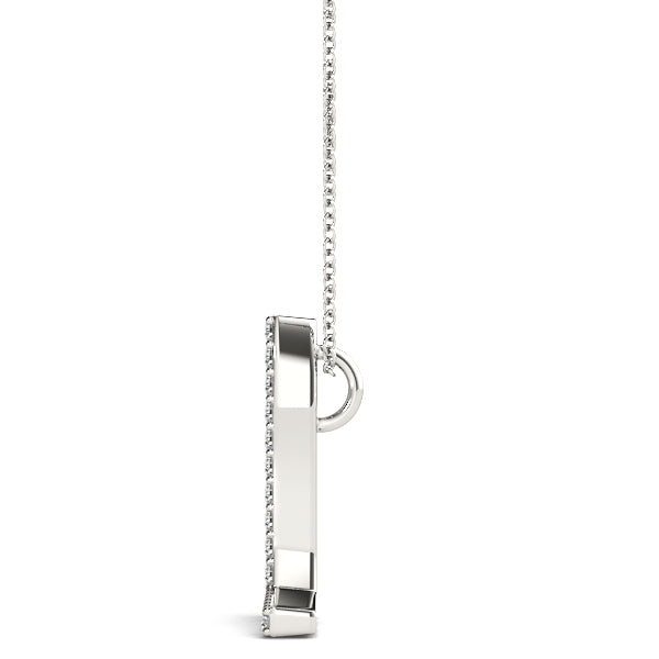 Leocadia Letter L Diamond Pendant