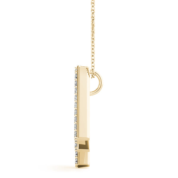 Lilias Letter M Diamond Pendant