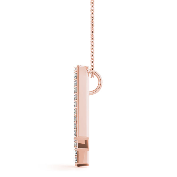 Lilias Letter M Diamond Pendant