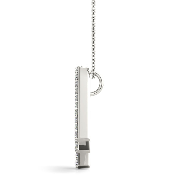 Lilias Letter M Diamond Pendant