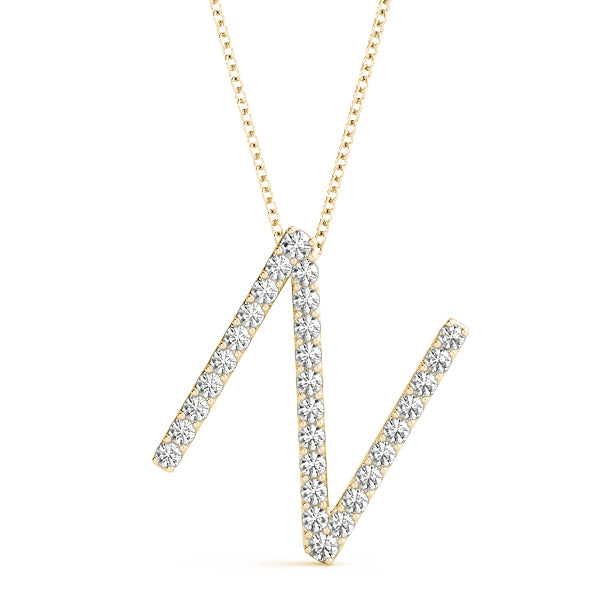 Linnea Letter N Diamond Pendant