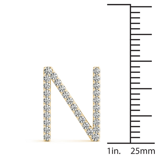 Linnea Letter N Diamond Pendant