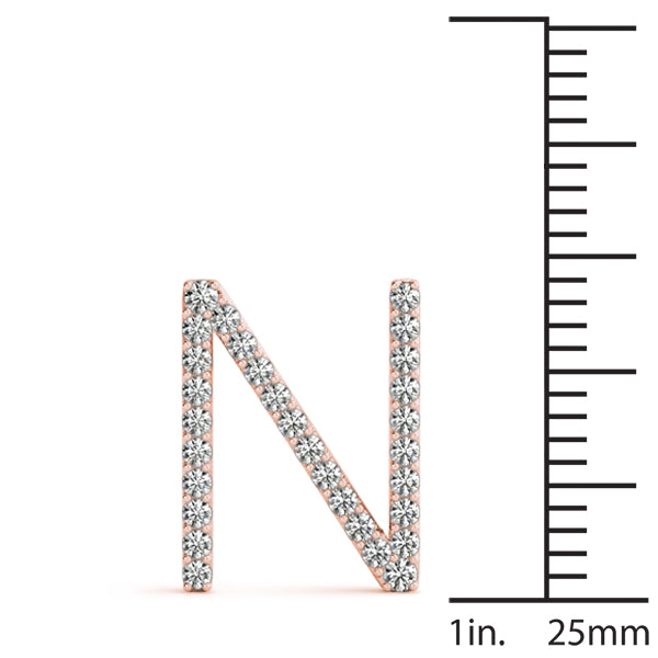 Linnea Letter N Diamond Pendant