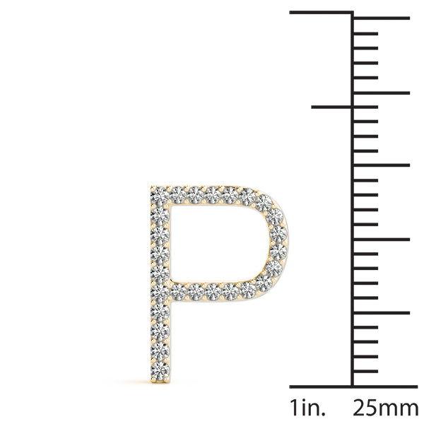 Lumina Letter P Diamond Pendant