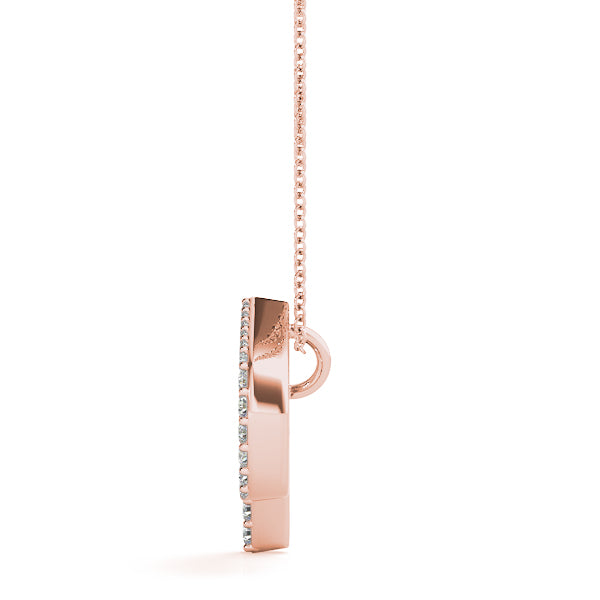 Lumina Letter P Diamond Pendant
