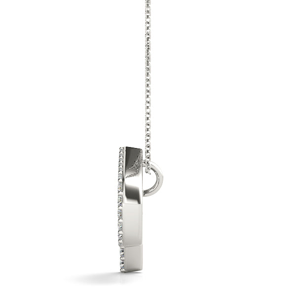Lumina Letter P Diamond Pendant