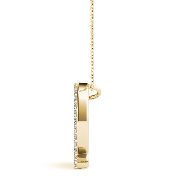 Maristella Letter Q Diamond Pendant