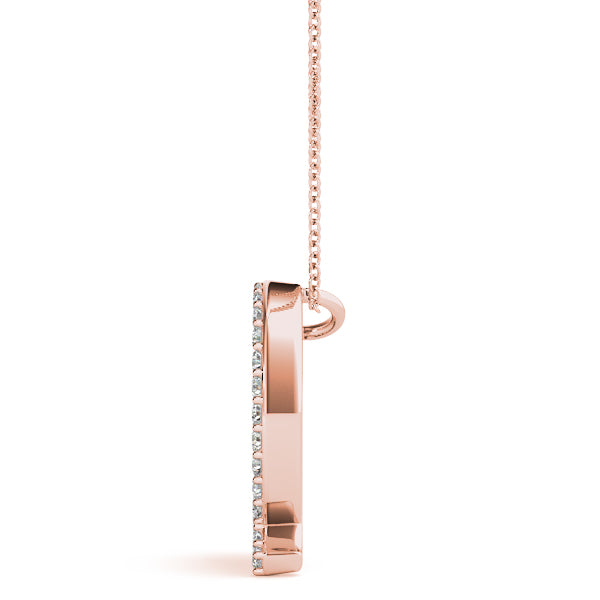 Maristella Letter Q Diamond Pendant