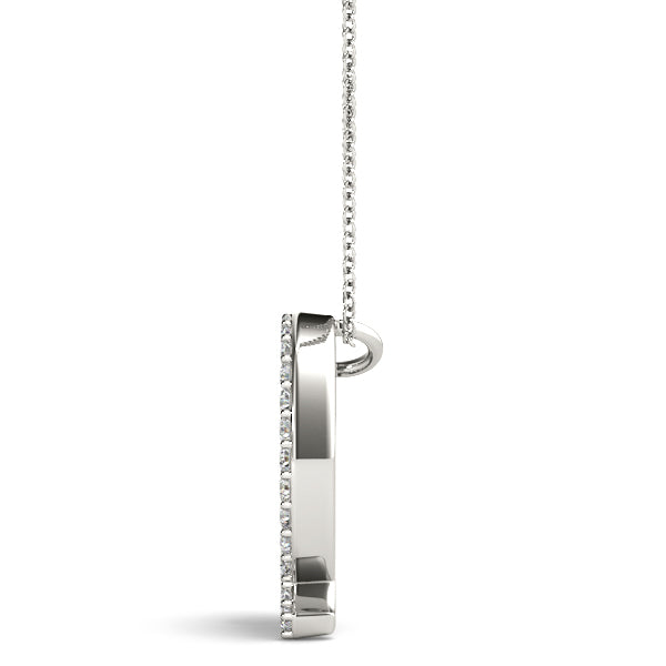Maristella Letter Q Diamond Pendant