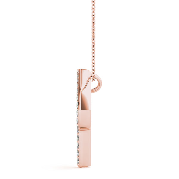 Meliora Letter R Diamond Pendant