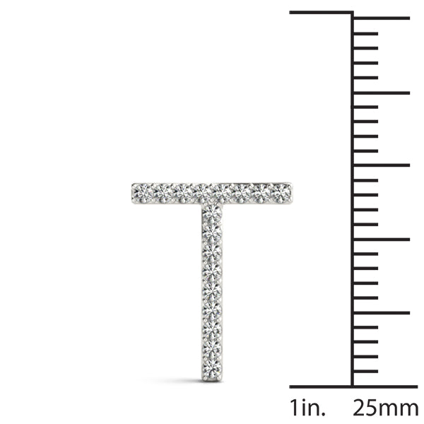 Apolline Letter T Diamond Pendant