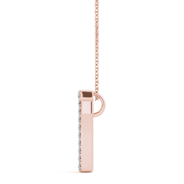 Apolline Letter T Diamond Pendant
