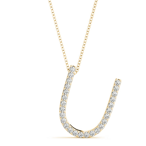 Nerea Letter U Diamond Pendant
